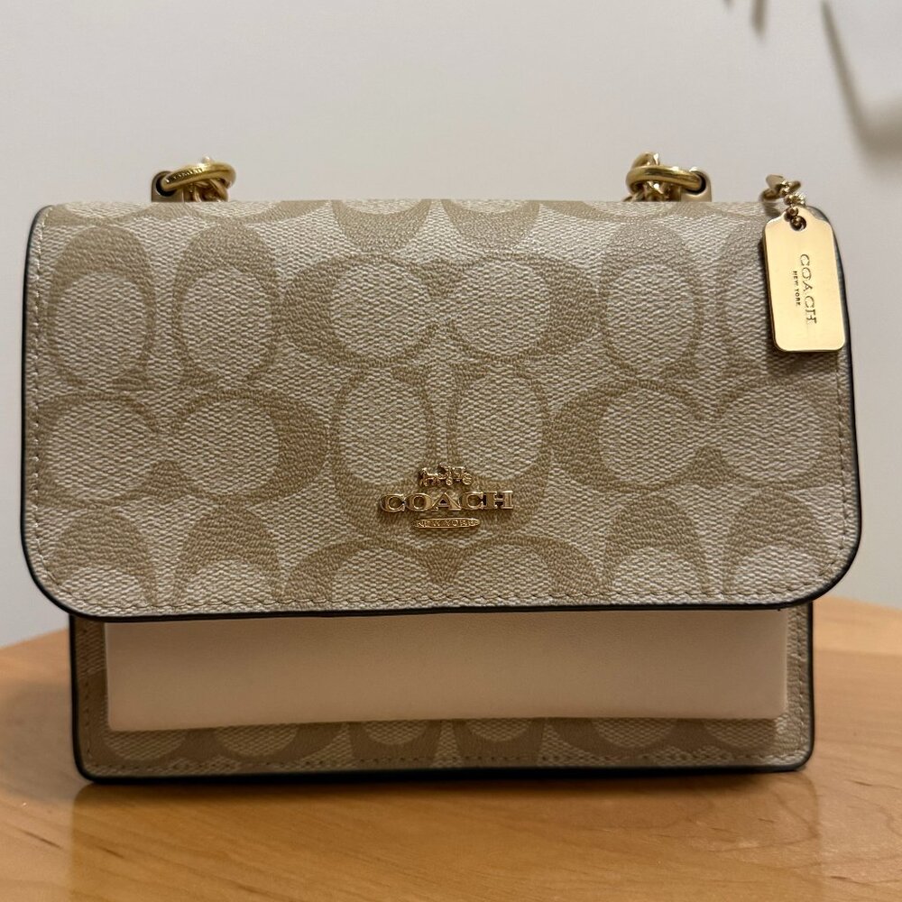 Klare Crossbody Bag In Blocked Signature Canvas